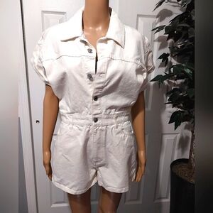 Zara Shorts Denim Jumpsuit, NWOT, Size‎ M